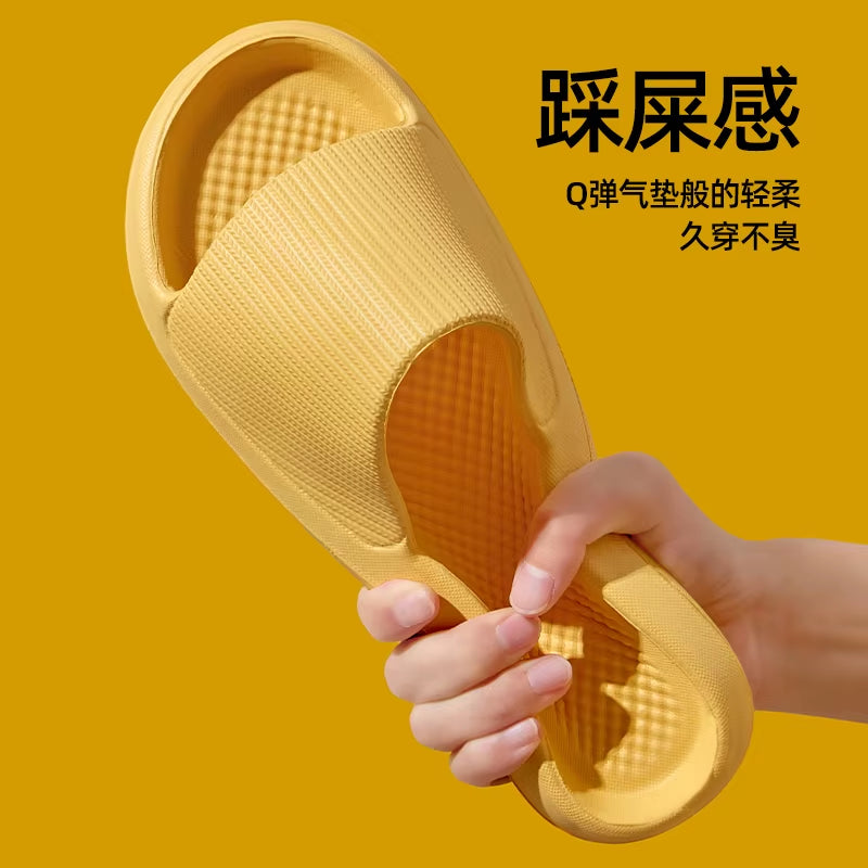 Women Summer Slippers Men Home Shoes Household Indoor Bathroom Bathing Couple EVA Slippers Sandals Slippers Anti-Slip Anti-Odor