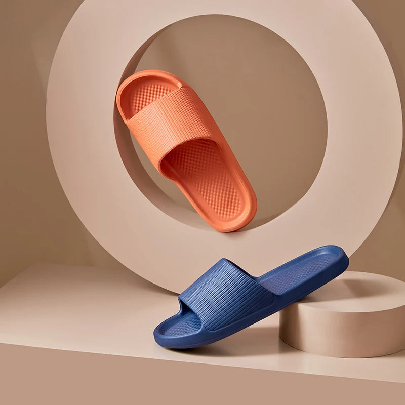Women Summer Slippers Men Home Shoes Household Indoor Bathroom Bathing Couple EVA Slippers Sandals Slippers Anti-Slip Anti-Odor