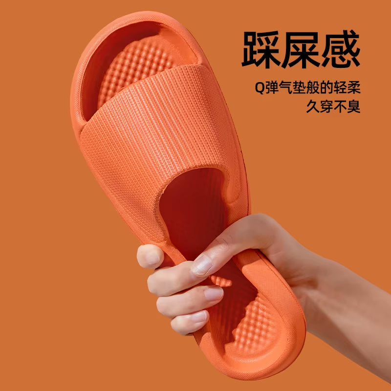 Women Summer Slippers Men Home Shoes Household Indoor Bathroom Bathing Couple EVA Slippers Sandals Slippers Anti-Slip Anti-Odor