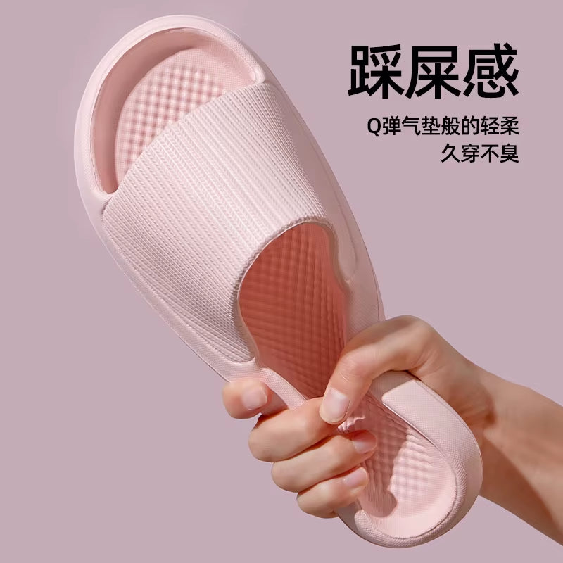 Women Summer Slippers Men Home Shoes Household Indoor Bathroom Bathing Couple EVA Slippers Sandals Slippers Anti-Slip Anti-Odor